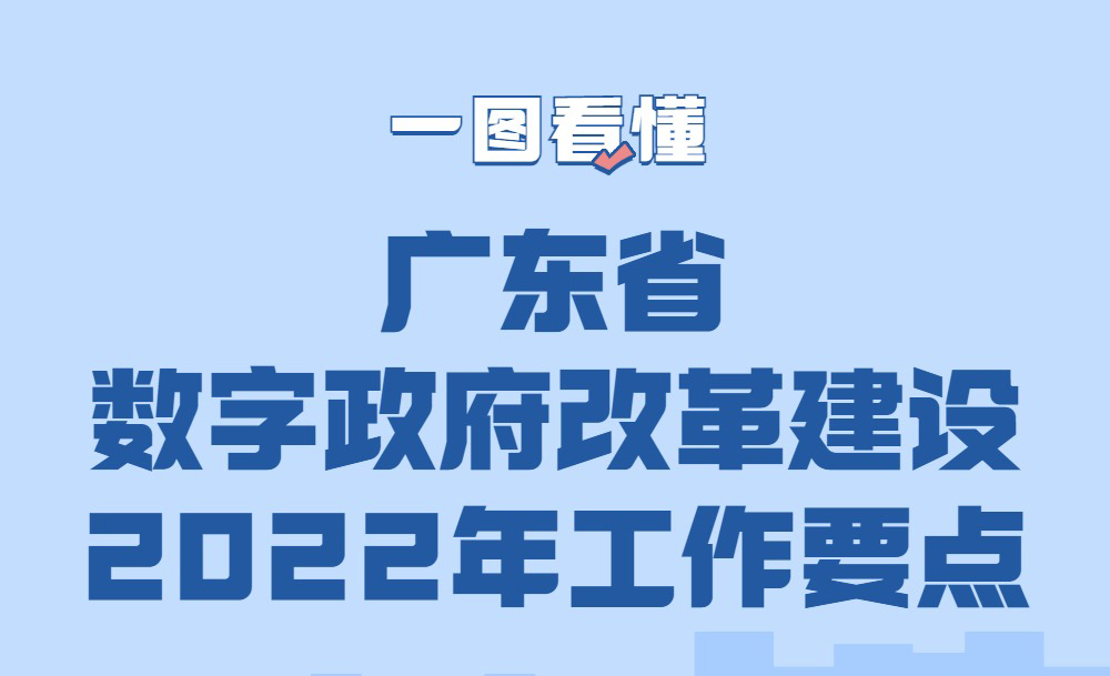 一圖看懂廣東省數(shù)字政府改革建設(shè)2022年工作要點(diǎn)